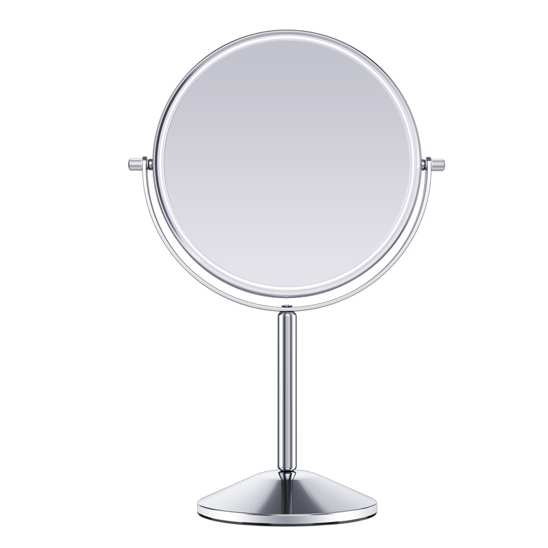 Espejo de maquillaje de escritorio de doble cara vestidor sin luz estilo ins dormitorio de estudiantes belleza espejo de aumento oficina