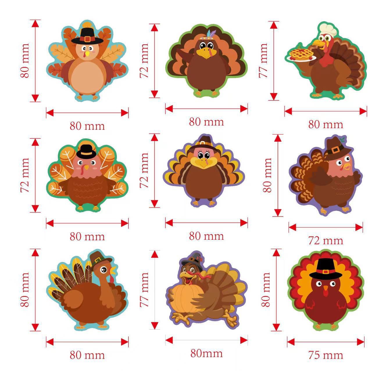 추수감사절 칠면조 12권 세트