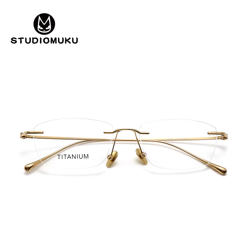 Las gafas de madera STUDIOMUKU no son parciales, se dice que las gafas sin montura se utilizan para aumentar el temperamento Sven y el marco discreto