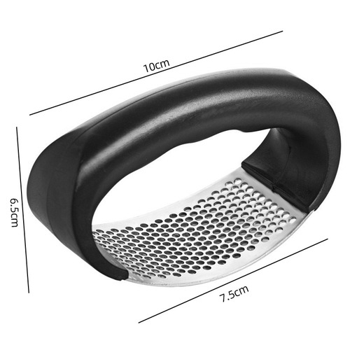 Stainless Steel Garlic Press, Manual Ring-Shaped Garlic Mincer, Household Garlic Grater & Crusher, Garlic Paste Squeezer, Kitchen Tool