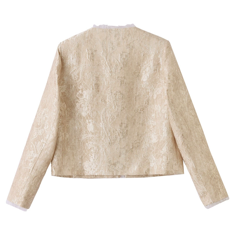 Short autumn retro lace jacket, Chanel style
