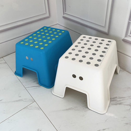 Plastic stool dining table stool shoe changing stool children's low stool bathroom stool square stool fashionable small bench a non-slip stool