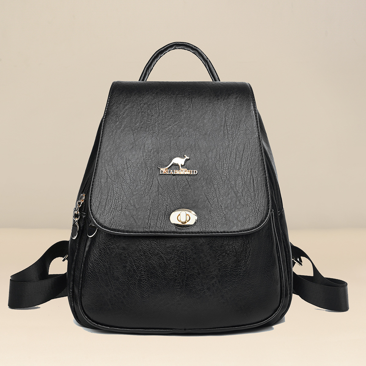 Mochila de nuevo estilo, mochila texturizada, mochila escolar simple, práctica para viajes, ligera, exportación Taizhou, bolso de mujer