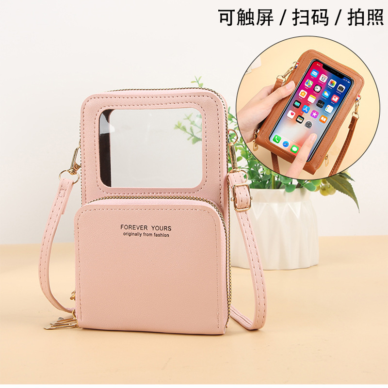 Cross-Border Dropshipping New Style Touch Screen Photo Taking and Scanning Code Crossbody Mobile Phone Bag Women's Multi-Functional Versatile Coin Shoulder Bag