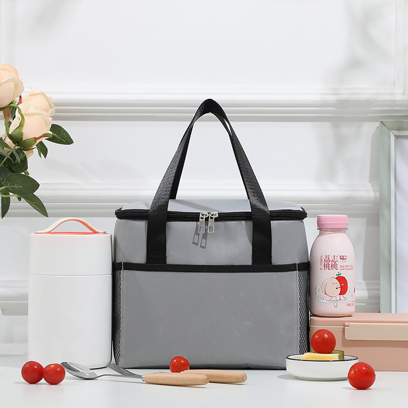 Bolsa de picnic portátil transfronteriza, bolsa de hielo impermeable Oxford, bolsa de almuerzo para llevar al trabajo, bolsa de aislamiento térmico, bolsa de almuerzo aislante