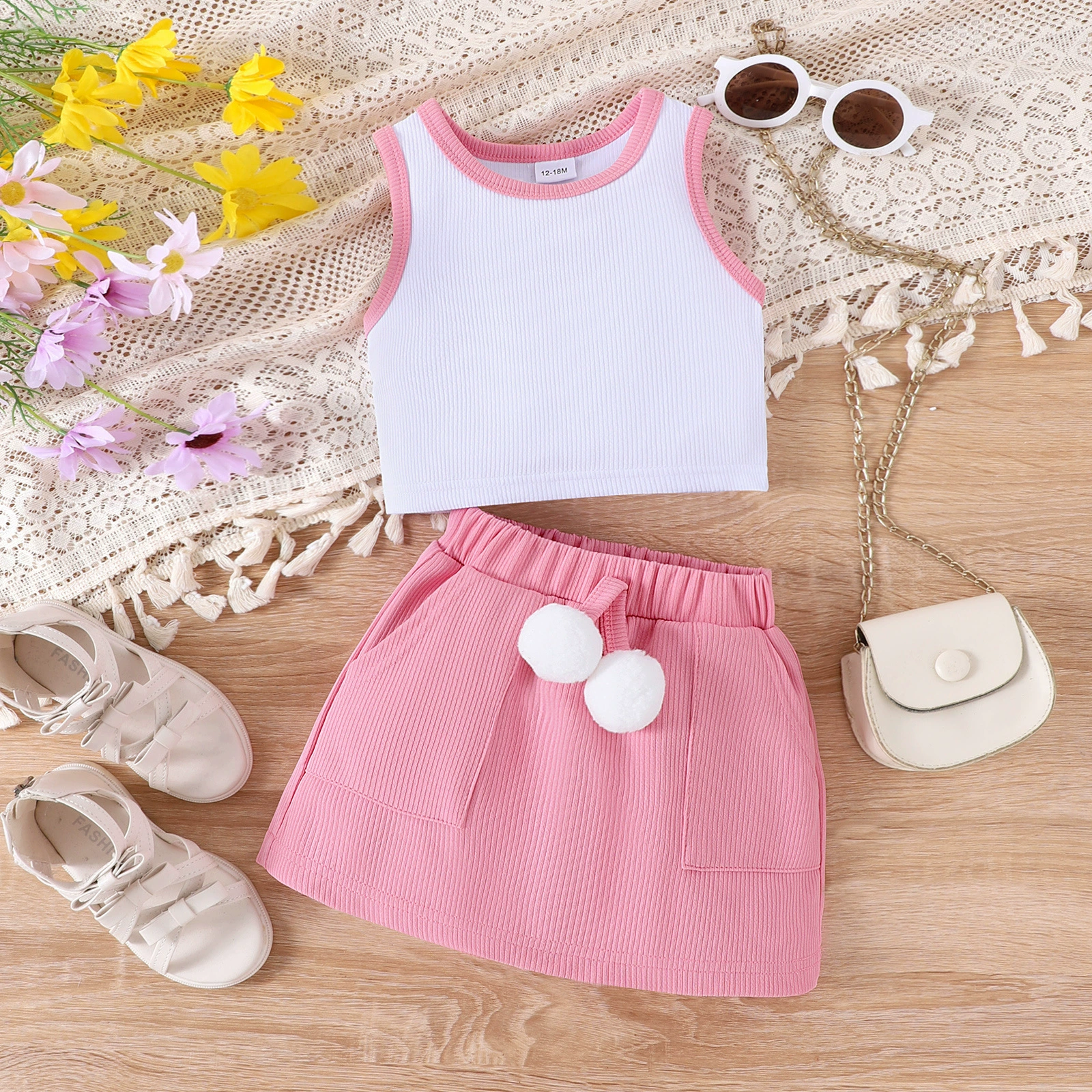 Vest for leisure, set, European style