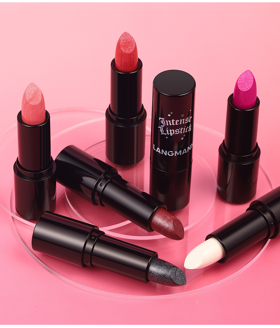 LANGMANNI Seven-color Gothic pearlescent lipstick is a multi-functional lipstick for both lips and cheeks undefined
