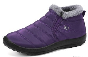 Botas de algodón 2025 invierno nueva exportación zapatos de algodón botas de nieve para parejas femeninas casual forro polar cálido transfronterizo zapatos de mujer de gran tamaño