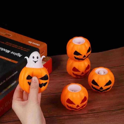 Halloween Explosive money originality decompression ghost Pumpkin glass Le tweak Decompression Vent Tricky Funny Toys wholesale