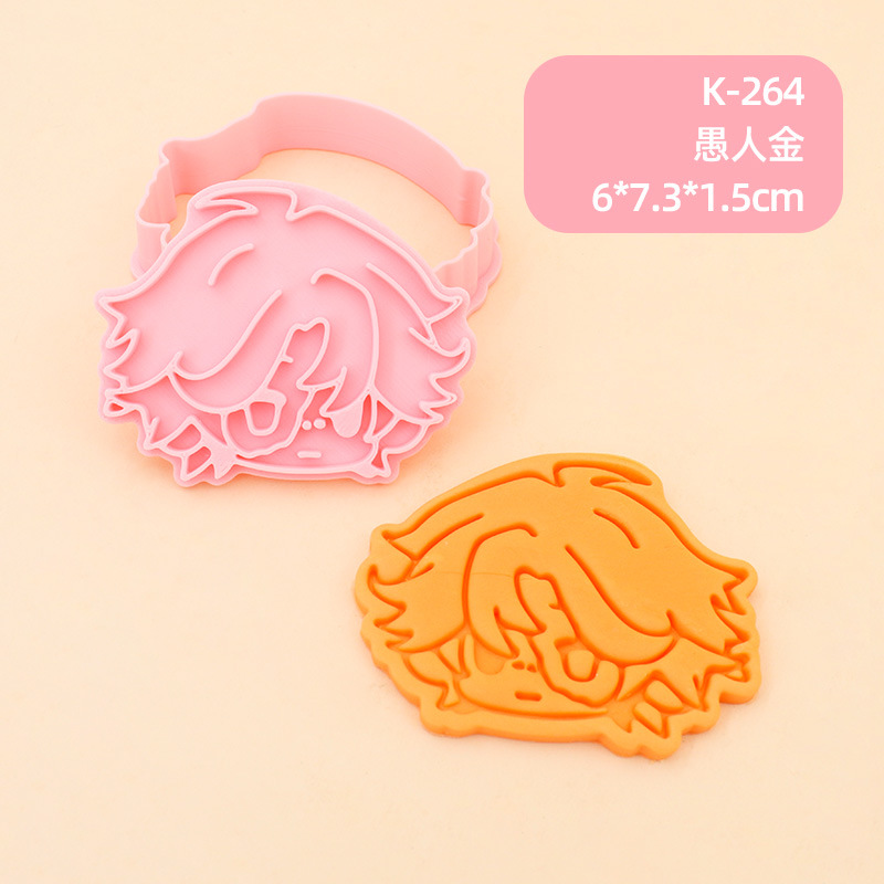 Juego de Moldes para Galletas 3D Personajes de Anime de Plástico para Repostería image 35