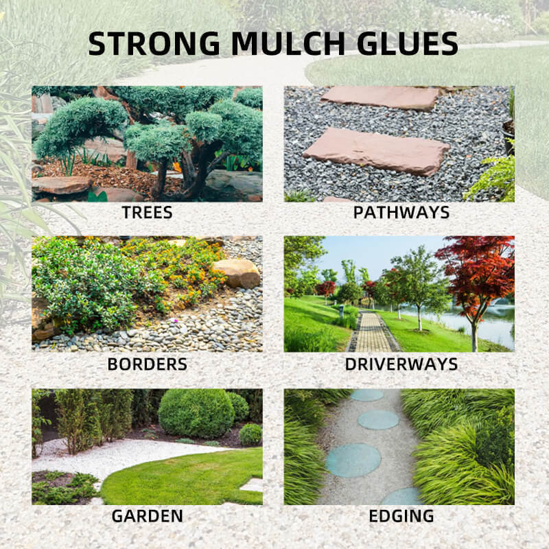 单组分地膜胶白色水性岩石砾石加固粘合剂Mulch glue即用型覆盖胶|undefined