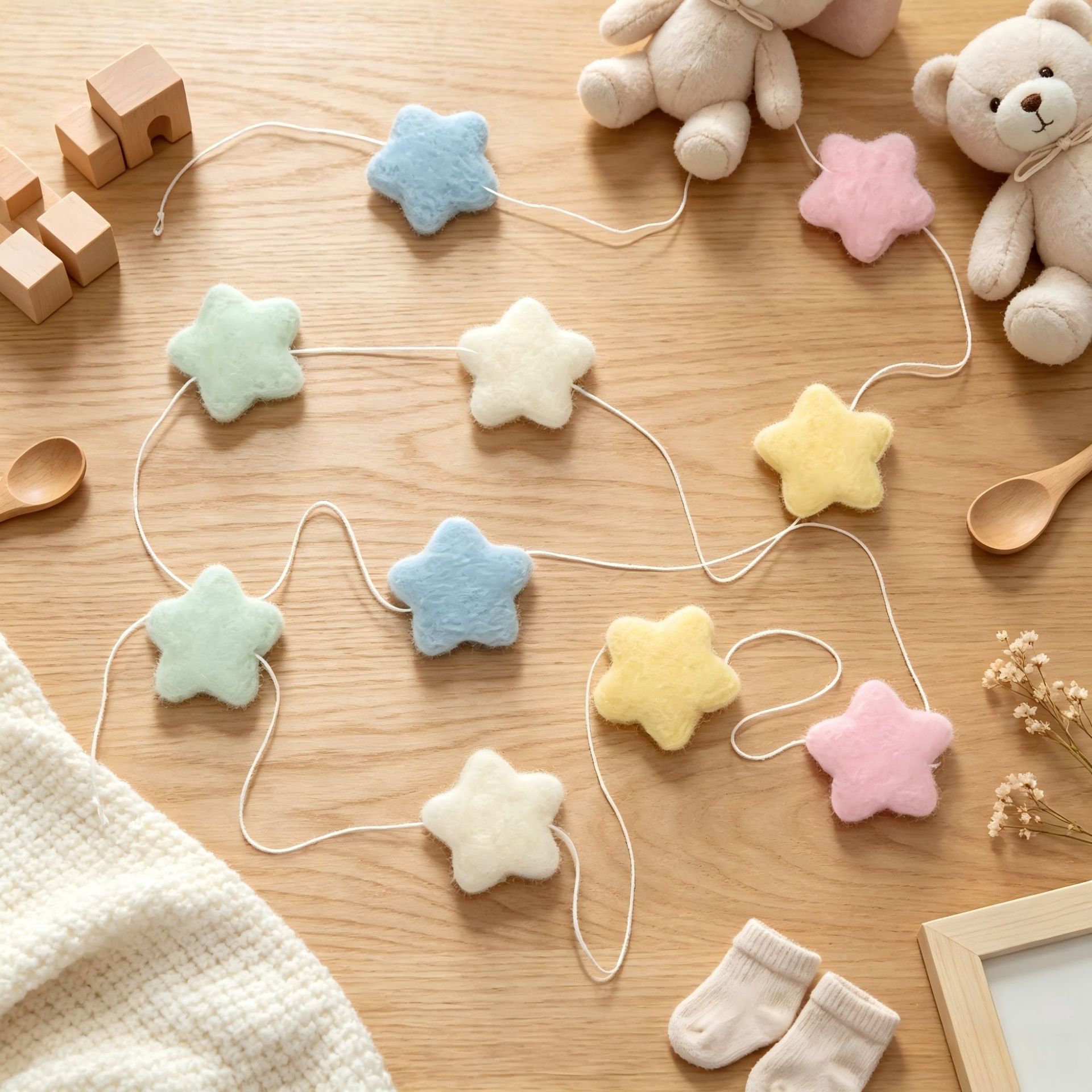 10 stars with a diameter of 5cm