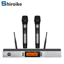 GAW-MA500专业调频一拖二无线话筒动圈麦克风家用舞台演出k歌手持