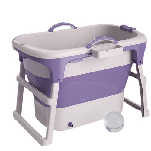 Thickened adult high bucket bath bucket folding bathtub plastic bath bucket bath bucket adult bathtub can sit wholesale