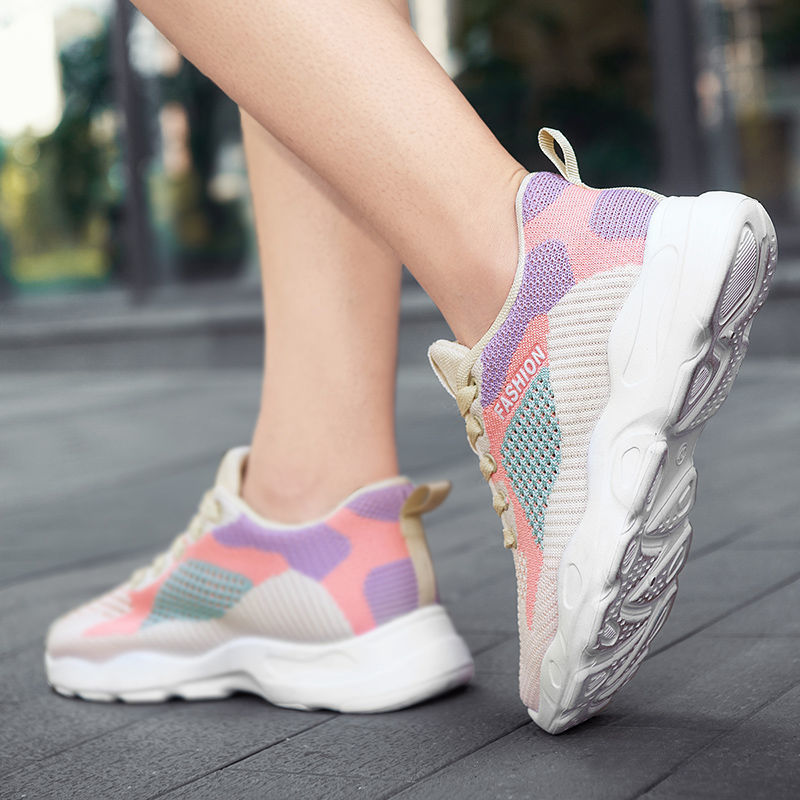 Ladies Work Shoes Running Shoes Tennis Shoes Sneakers Rubber Sole Fabric Versatile Comfortable Footgear_voghion.com