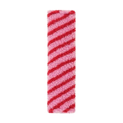 Plush Car Seat Belt Seat belt shoulder pad - moon-velvet-striped-shoulder-pads-rose-red-twill