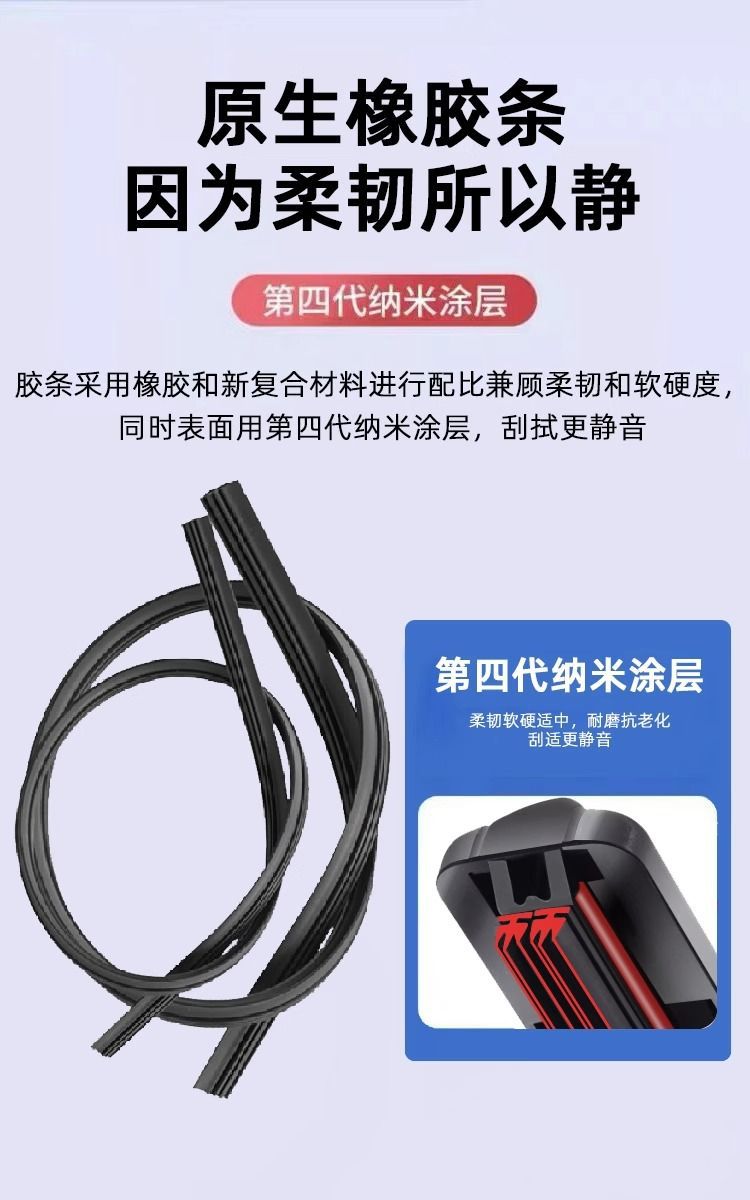 Suitable for Honda Wiper Civic Accord Crv Binzhi Xrv Fit Fengfan Lingpai Boneless Wiper Blade