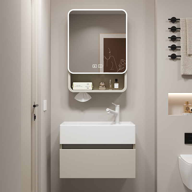 Cajón, lavabo pequeño, nido de abeja engrosado, lavabo de aluminio, combinación de armario, mini armario de baño, lavabo de baño