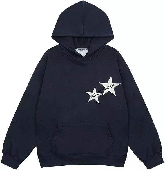 Demi-season Hoody, Retro Hip‑Hop Sweatshirt, Relaxed Fit, Sizes S–XXL