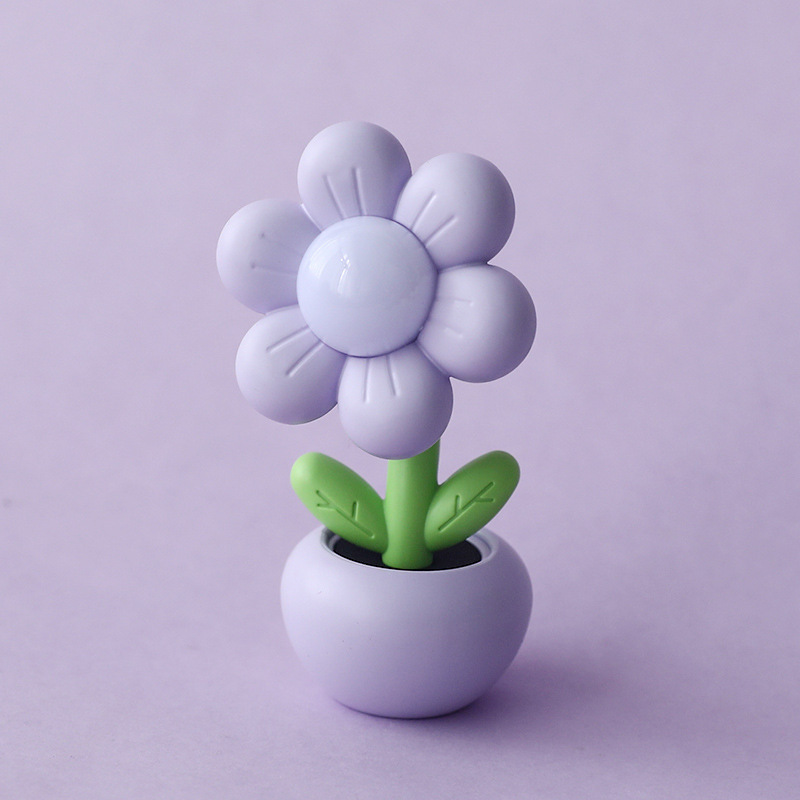かわいいミニアニメ鉢植えの花の小さな夜の明かりのベッドの上のテーブルの上に電気スタンドのアイデアの贈り物を飾って工場を卸売りします。|undefined