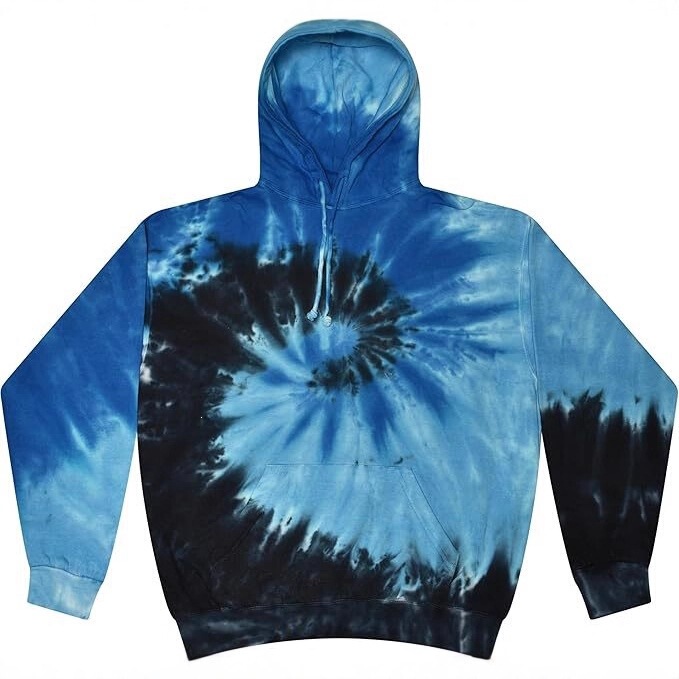 Cross-Border Spiral Print Hooded Sweatshirt American Street Style Loose Casual Pullover Hooded Sweatshirt Unisex