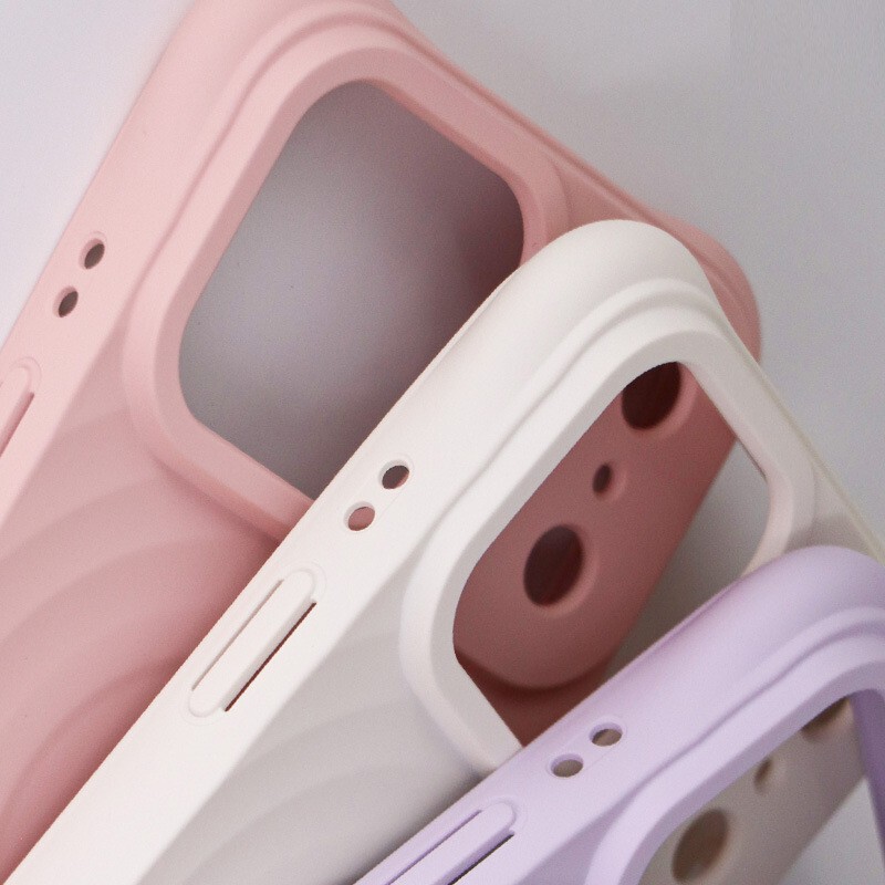 Apple 15 is suitable for iPhone16Pro wave wave shell liquid silicone mobile phone protective case 3D three-dimensional creative