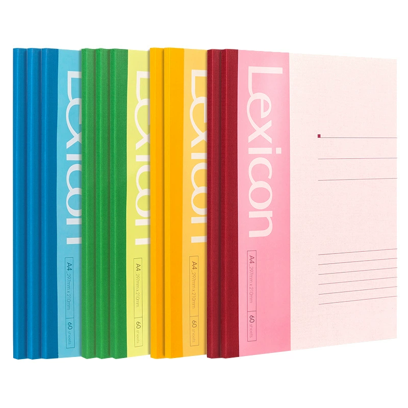 Notebook (deli) A5/B5/A4, 30–100 sheets, multicolor cover for elementary students