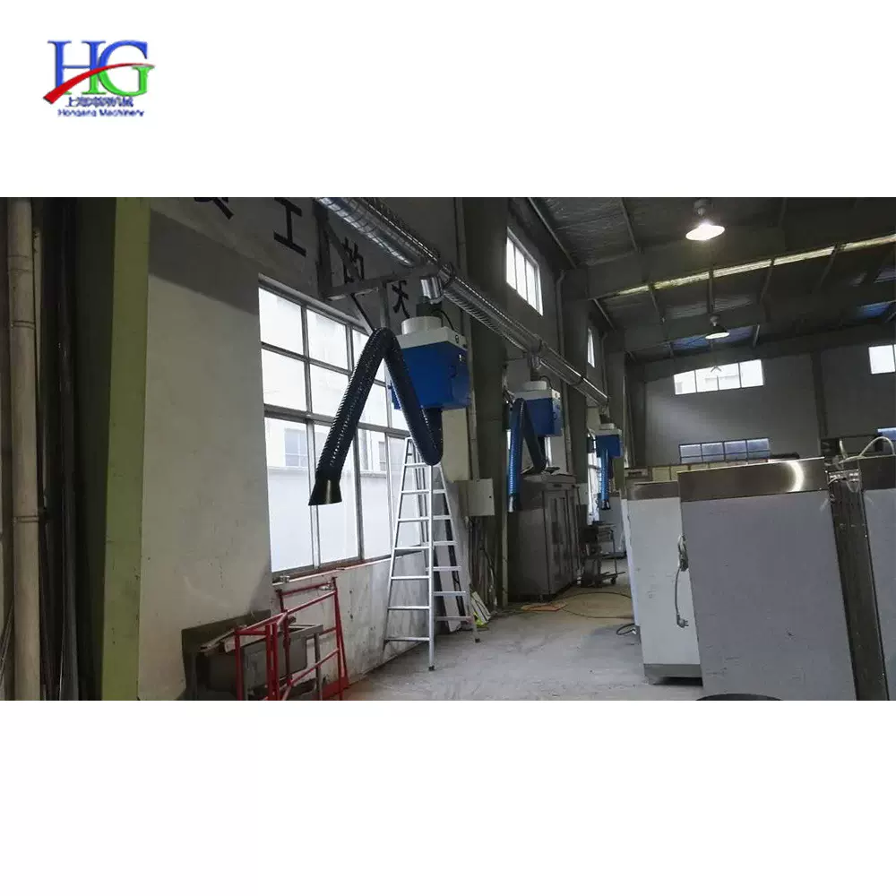 壁挂式焊烟净化器 二保焊氩弧焊除烟设备 手工焊尘双臂滤净设备