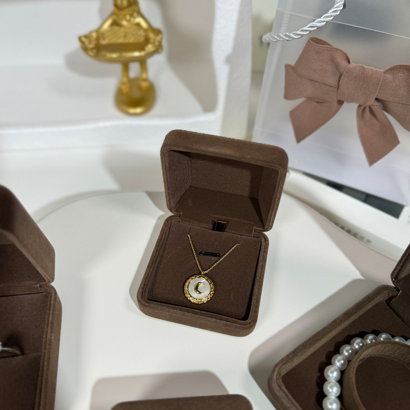 1 Pieza El Plastico Flocado Estilo Simple A Diario Forma De Corazón Joyeros display picture 12