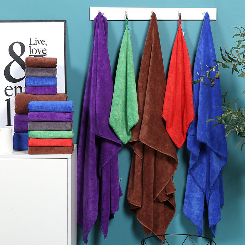 批發細纖維擦車毛巾 理髮店毛巾包頭干發巾 加厚吸水清潔布大抹布