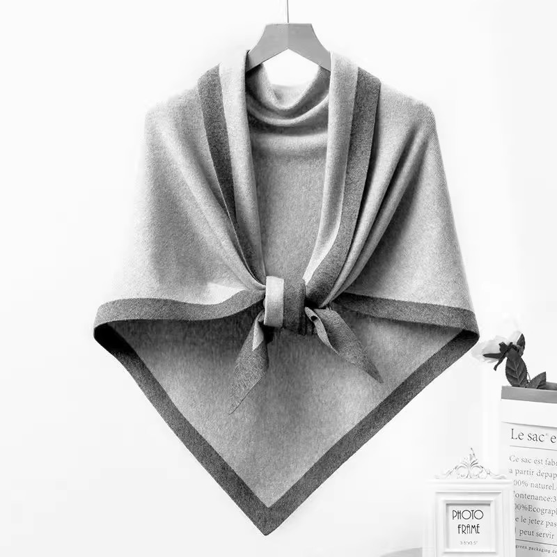 Nueva habitación con aire acondicionado de todo fósforo, chal de oficina, mujer, primavera, otoño y verano, capa de punto cervical, toalla triangular