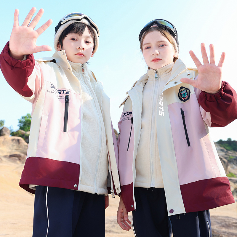 Primary School Students' School Uniform suit Autumn and Winter Three-in-One Charge Clothes Class Clothes Sports Three-Piece Set Kindergarten Garden Clothes Pink Primary School Students' School Uniform suit Autumn and Winter Three-in-One Charge Clothes Class Clothes Sports Three-Piece Set Kindergarten Garden Clothes Pink