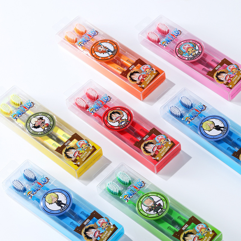 ワンピース 正規認定歯ブラシ ソフト毛先 プレミアム 2本パック 大人用 家庭用 バーブローブローブ付き 歯ブラシメーカー発行|undefined