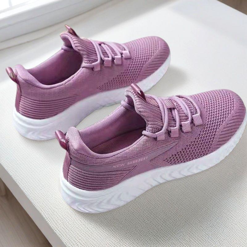 Spring and Autumn Mom's Sports and Casual Shoes Soft Sole Anti-Slip Elderly Shoes Lightweight Travel Shoes Middle-Aged and Elderly Walking Shoes for Women