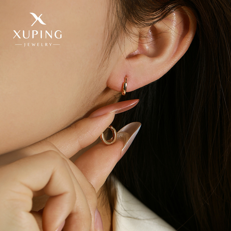 Pendientes de aro grandes con circonita – estilo europeo, joyería femenina llamativa