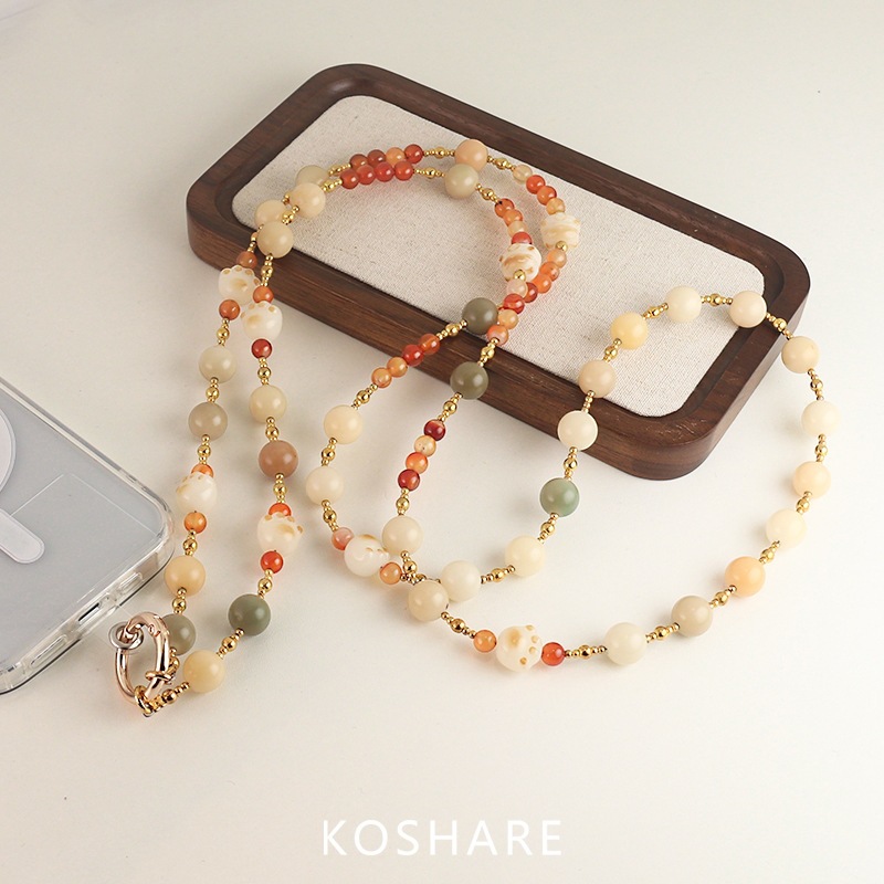 Bodhi Lai Cai Gato Diamante Flash Chain Teléfono móvil de lujo ligero de alto nivel sensación bolso de cristal colgante decoración anti-caída colgante de mano para mujeres