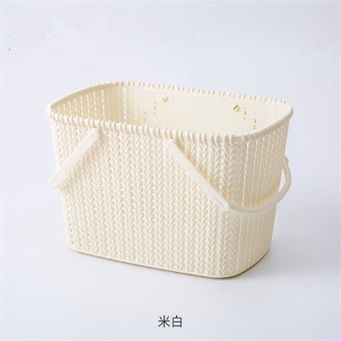手提洗澡篮子放洗漱用品的浴筐韩国可爱洗浴沐浴蓝浴室收纳框塑料|undefined
