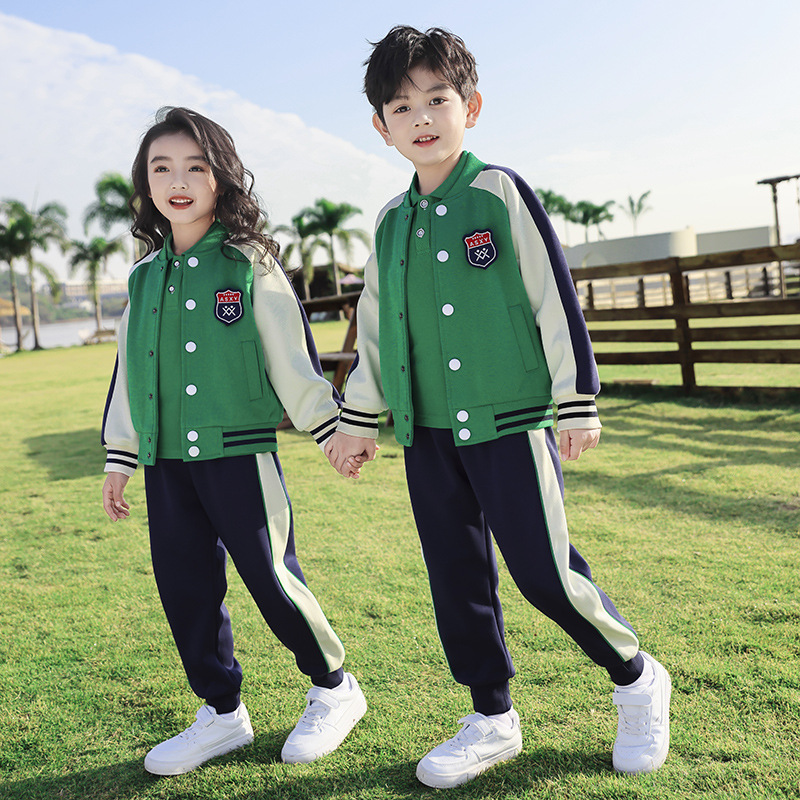 Primary school uniforms, spring and autumn suits, British style three-piece suits, children's class uniforms, baseball uniforms, kindergarten uniforms, spring and autumn uniforms