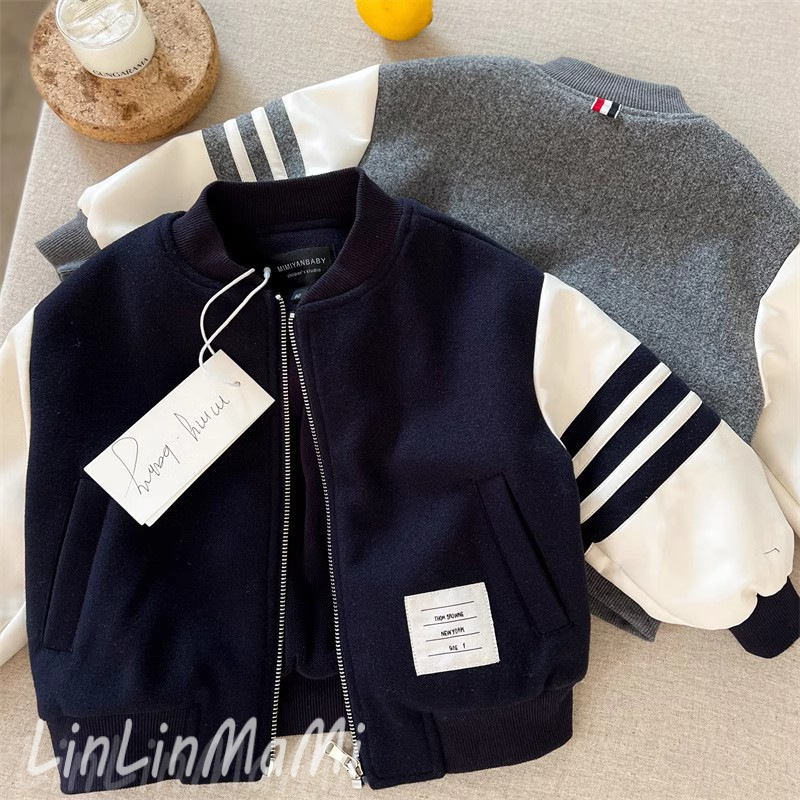 Children's Popular Jackets 2025 Autumn and Winter Korean Style Loose Jackets for Young Children, Stylish Thickened Winter Jackets Wholesale
