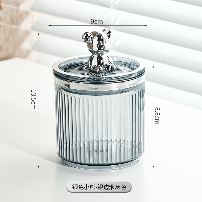 Luz de lujo hisopo de algodón cosmético caja de algodón caja de almacenamiento hogar de alta gama de hilo de algodón hisopo de algodón caja de hilo