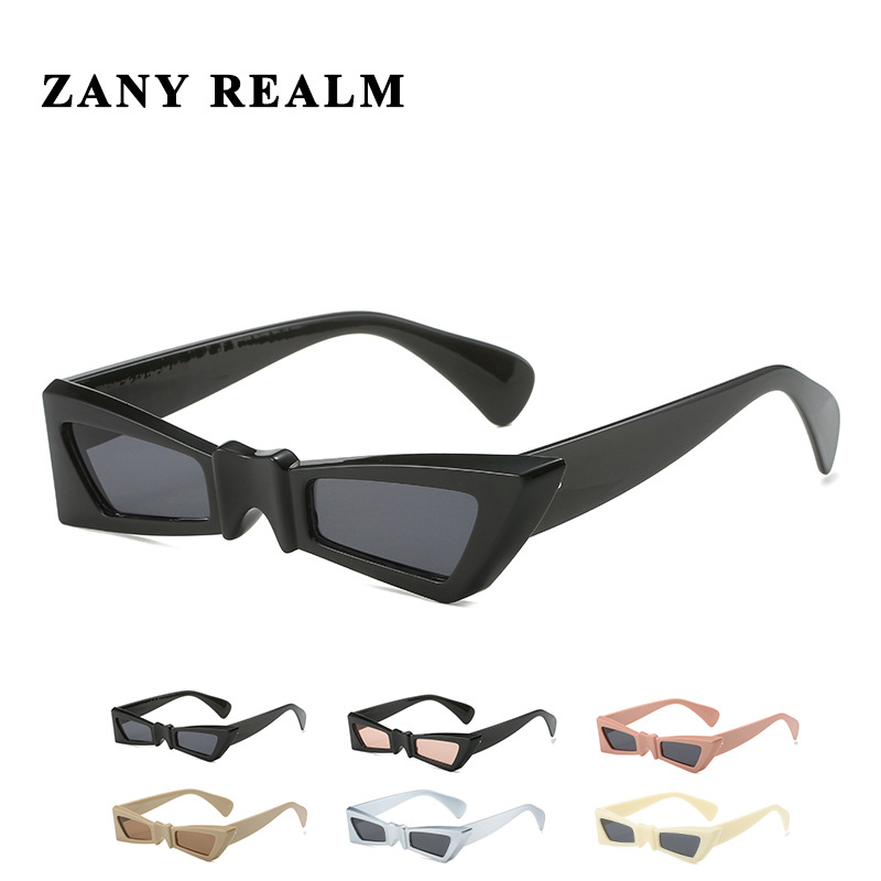 Nueva moda oscuro nicho arco gafas de sol pequeño marco dulce fresco divertido y2g caliente chica gafas de sol fabricante 5029