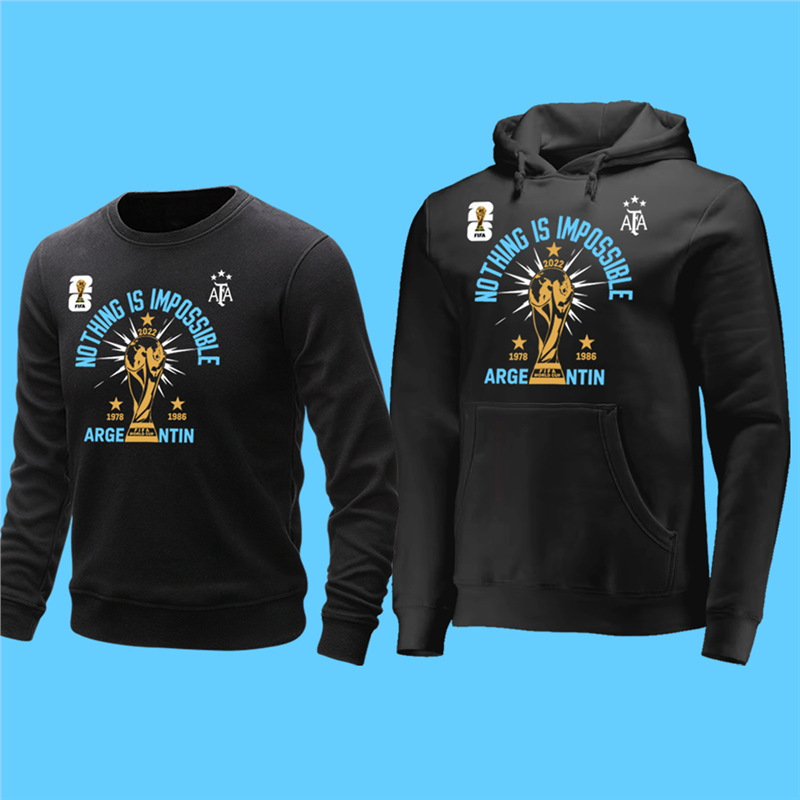 Guangzhou Yiide Clothing Factory Argentina World Cup 2Nd Anniversary Commemorative 20265 Messi No. 10 Hooded Sweatshirt for Men