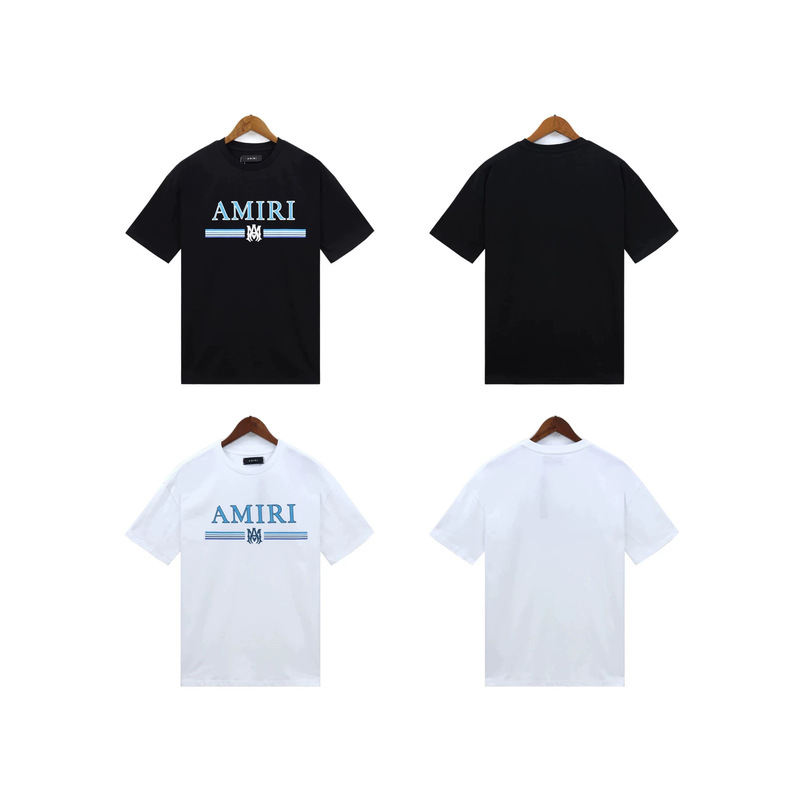 26 High-Quality Cross-Border Fashion Brand Short-Sleeve Amiri T-Shirt with Printed Wash Effect, American-Style Heavyweight Pure Cotton for Men and Women 26 High-Quality Cross-Border Fashion Brand Short-Sleeve Amiri T-Shirt with Printed Wash Effect, American-Style Heavyweight Pure Cotton for Men and Women