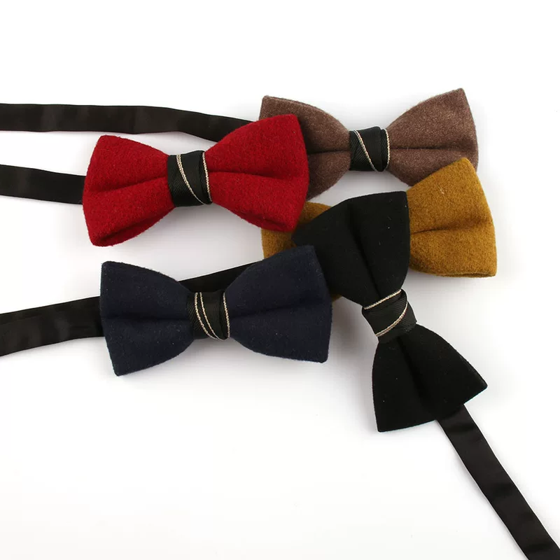 Suit for students, woolen bow tie with bow