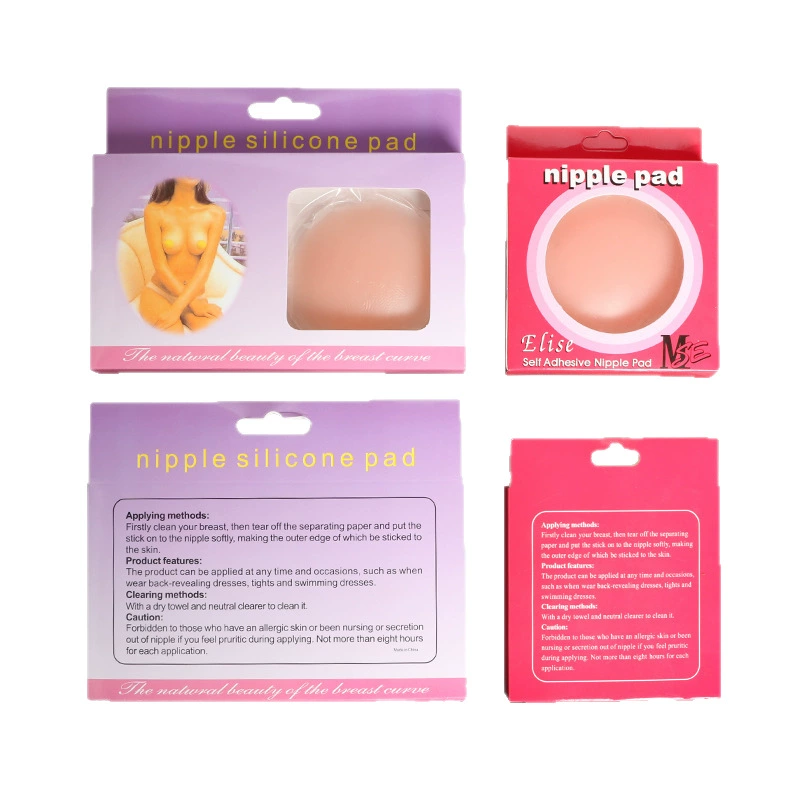 Silicone Nipple Covers — Thin Invisible Adhesive Pads, Reusable Waterproof, Multiple Sizes