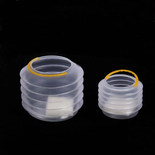Transparent plastic bucket folding bucket children's art painting pen washing bucket telescopic compression bucket water powder pen bucket