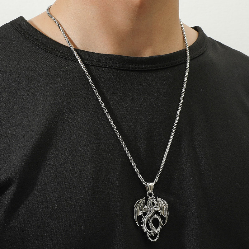 Alloy Titanium Steel Plating Men's Necklace display picture 5