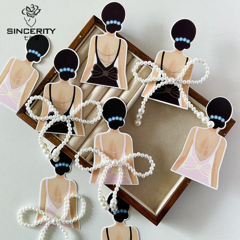 Tarjeta de princesa de boda de siete colores Día de la madre hecho a mano material de bricolaje tarjeta de felicitación romántica diosa ramo de tarjetas paquete de ramo