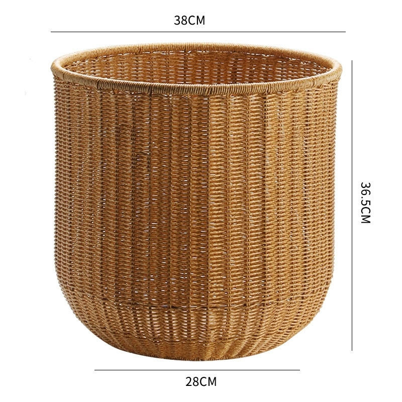 Big waterproof plastic laundry basket, storage basket for bedroom