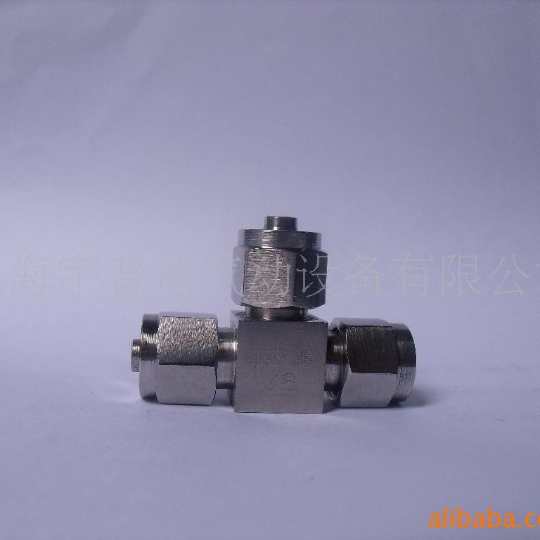 SE三通插管不锈钢终端接头304不锈管卡套实验室液压管实验室专用